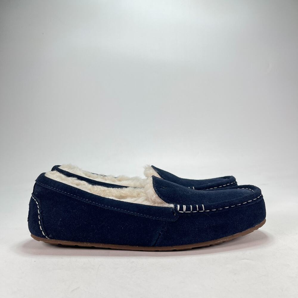 Koolaburra by UGG Lezly Insignia Blue Slip On Moccasin Slippers Women's Size 10
